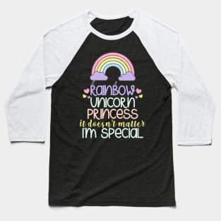 Rainbow Unicorn Quote Baseball T-Shirt